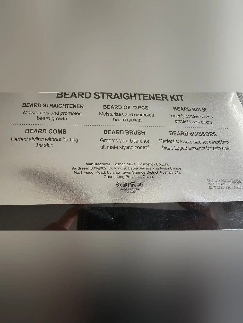 The Beard Man Black Grooming Kit